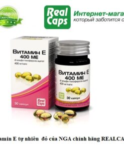 Vitamin E do cu nga chinh hang 400mg Realcap, tu nhien tang mien dich, dep da, dieu hoa noi tiet, chong lao hoa1