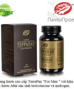 nhung huou cao cap TERRAPAN for Men voi kem va gac huou Altai tang sinh ly, testoterone, androgen